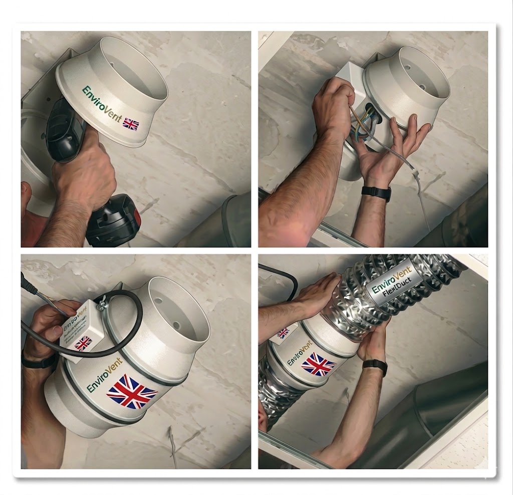 מפוח צינור IN LINE צירי 