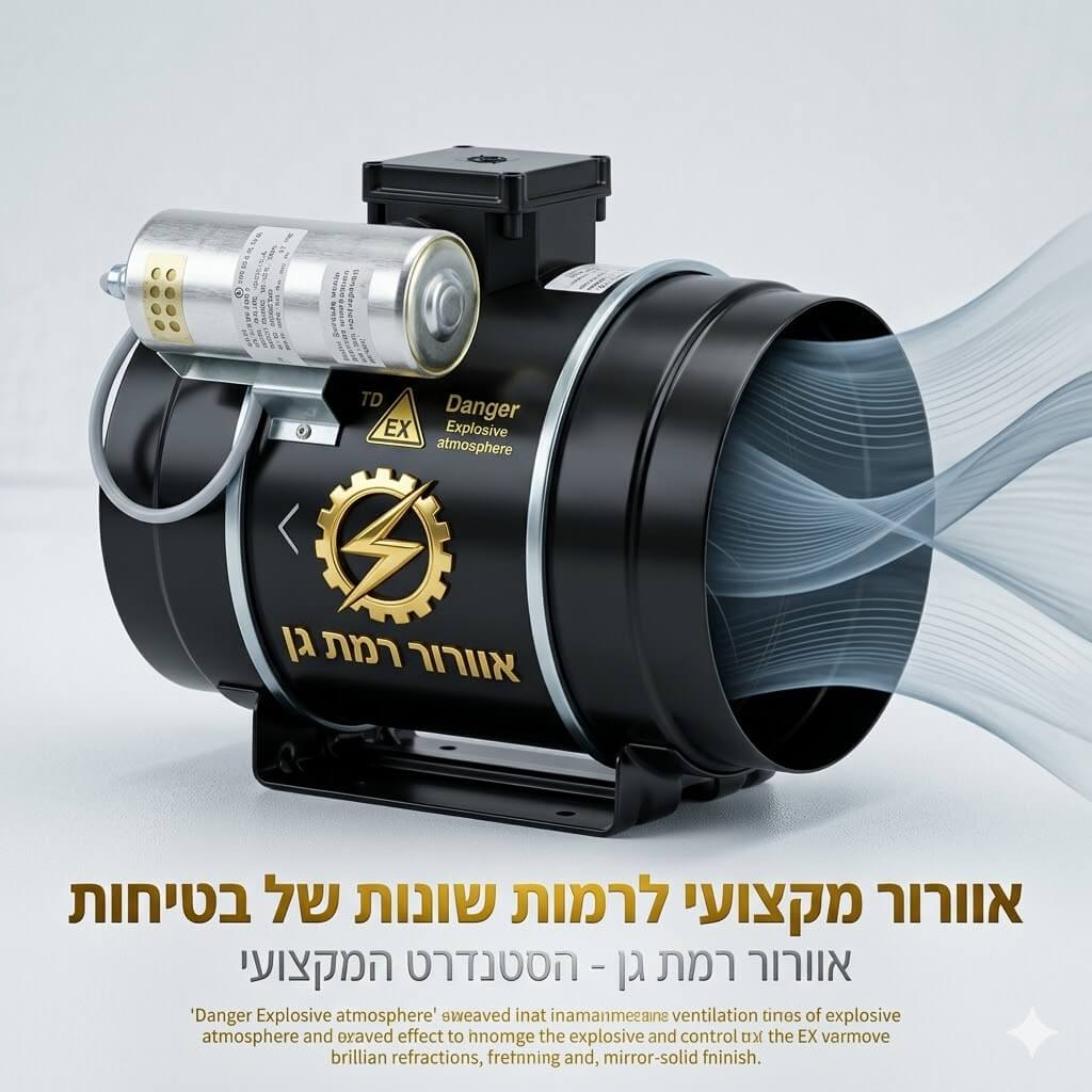 מפוח צינור IN LINE ATEX מוגן פיצוץ 