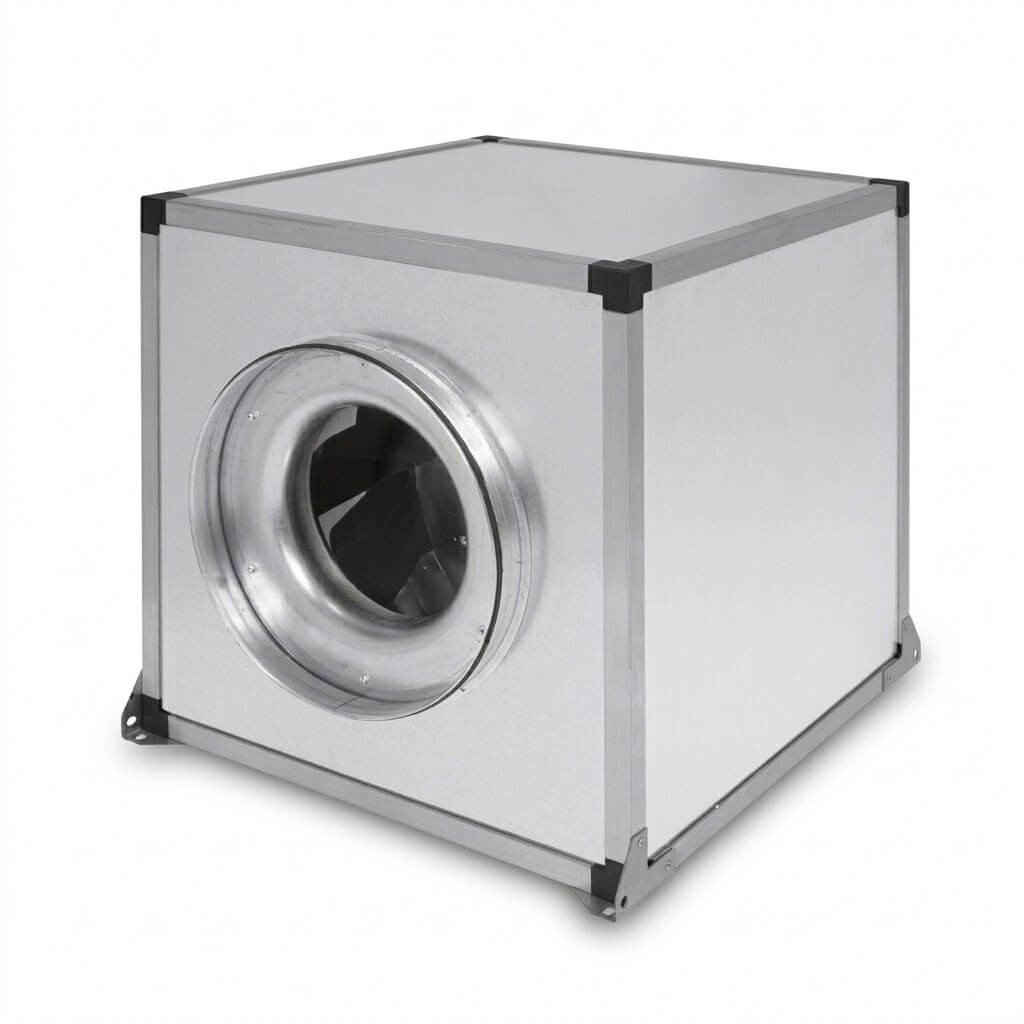 מפוח צנטרפוגלי בתא אקוסטי כפות אחורה